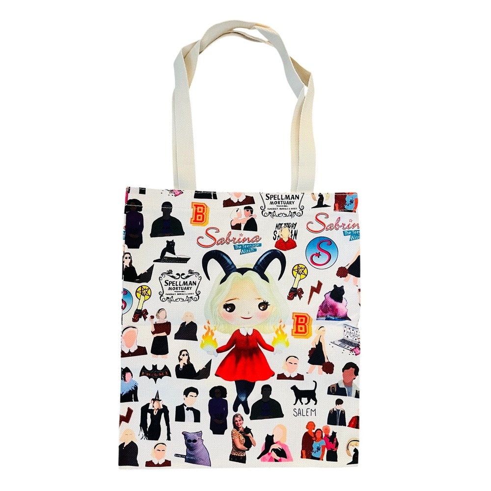 NEW‎ Sabrina Spellman the Teenage Witch Tote Bag Novelty Print Canvas Bag